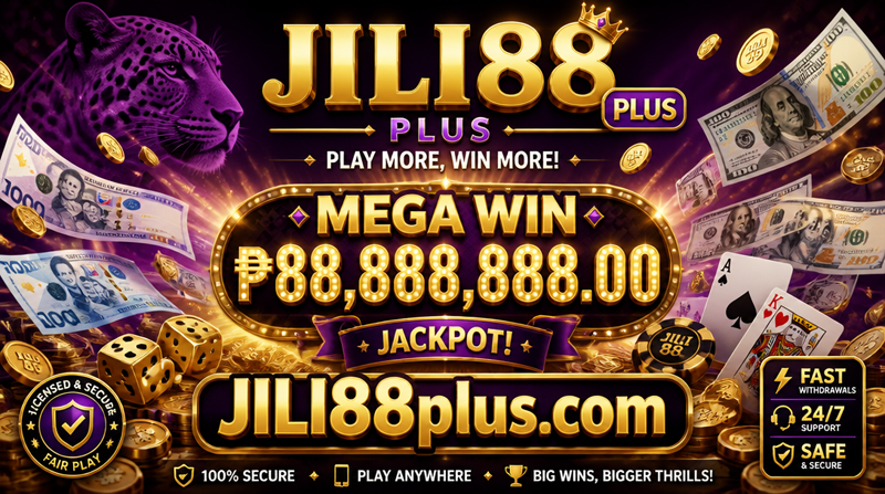 JILI88plus Mega Win Banner
